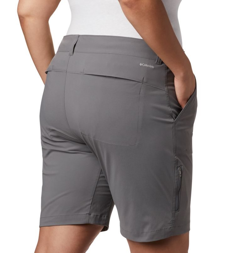 Women's Columbia Saturday Trail Long Shorts Grey | Plus Size CA-IA346